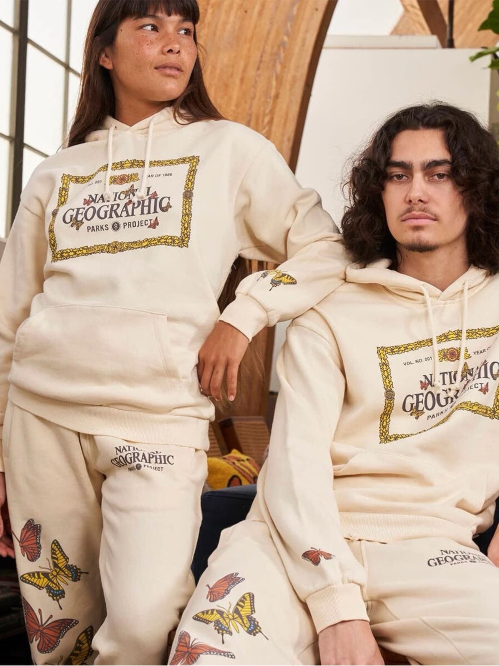 Parks Project x National Geographic Logo Hoodie with Butterfly Accents